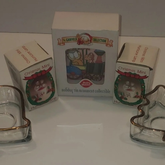 Lot Of 5 Christmas Items Garfield Ornament & Candleholders New Vintage & EUC - Picture 6 of 12